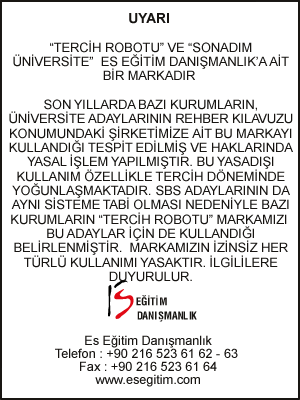 Tercih Robotu ve Sonadım marka uyarısı